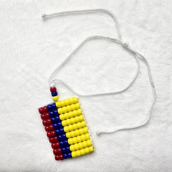 Colombia Flag Car Mirror Danglers/Necklace - Picture 4 of 4